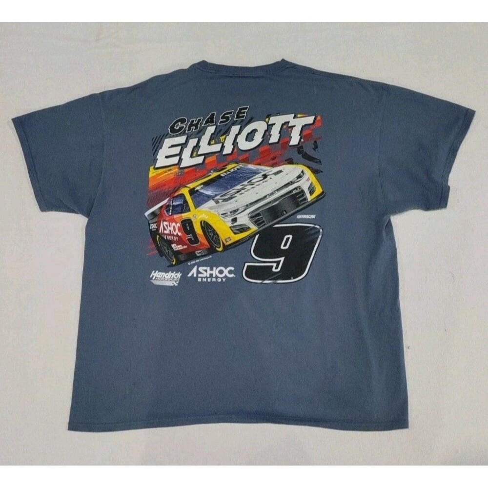 Hendrick Motorsports Chase Elliott 2-Sided Gray T-Shirt Adult Size XXL